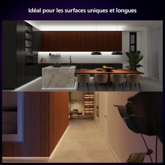 Philips Hue W C Lightstrip Solo LED Strip - 10 m - Color Control - Energy Saving - Indoor
