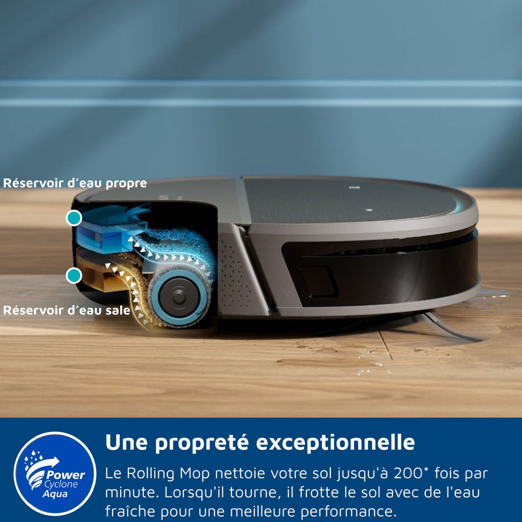 PHILIPS XU9100/10 Robot Vacuum Cleaner - 8000 Pa - 280 min - Metal - 9000 Series