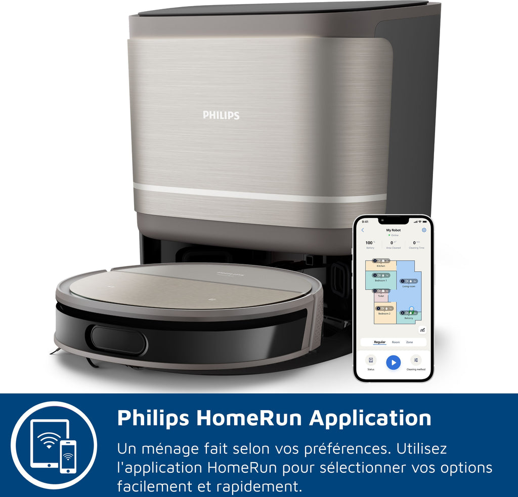 PHILIPS XU9100/10 Robot Vacuum Cleaner - 8000 Pa - 280 min - Metal - 9000 Series