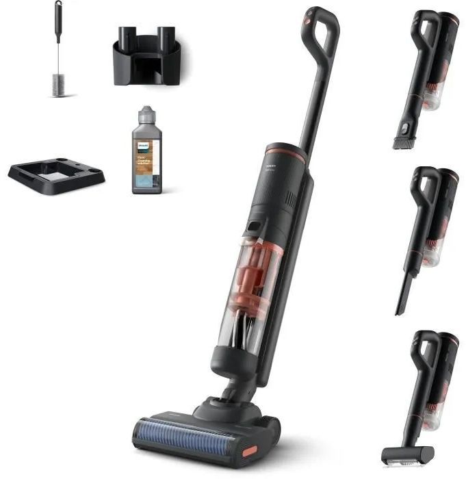 PHILIPS XW6264/11 2-in-1 Cordless Vacuum Cleaner and Mop - 6000 Series - PowerCyclone Aqua - 2500 RPM
