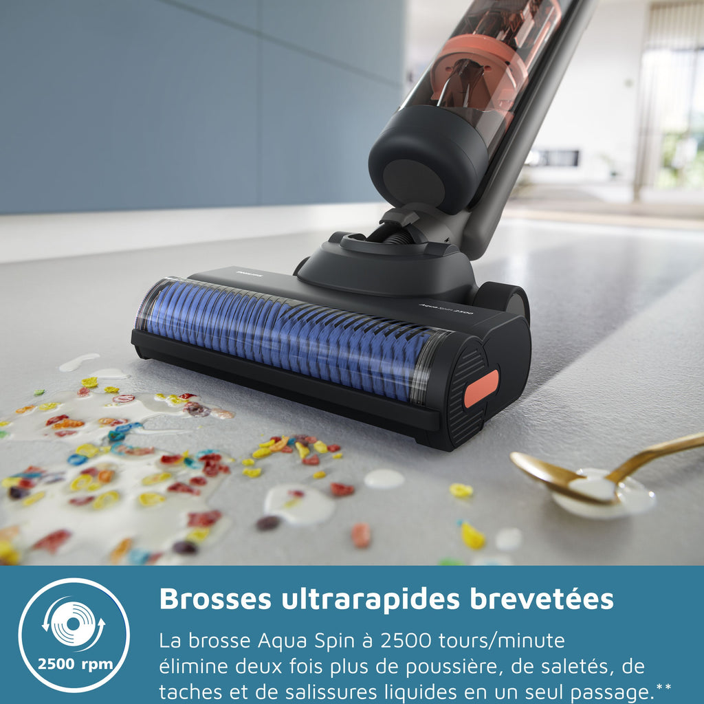 PHILIPS XW6264/11 2-in-1 Cordless Vacuum Cleaner and Mop - 6000 Series - PowerCyclone Aqua - 2500 RPM