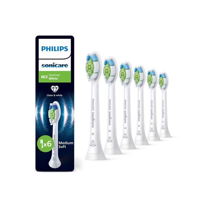 Philips Sonicare HX6066/87 Optimal White Toothbrush Heads Pack of 6