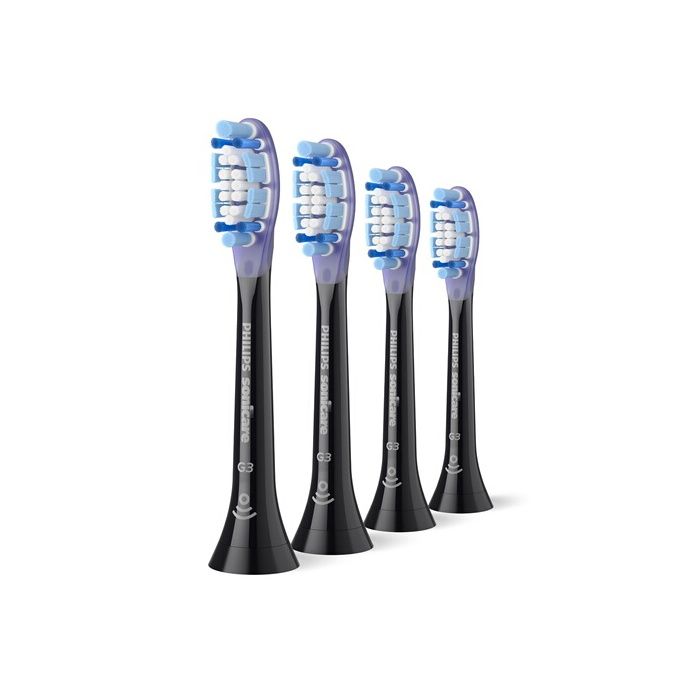 PHILIPS Brush Heads Pack of 4 - HX9054/88 - G3 Black