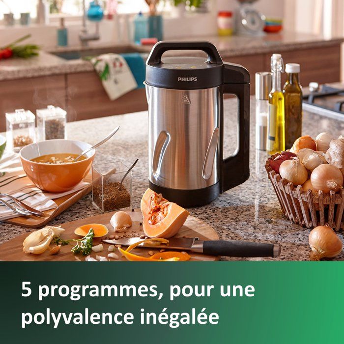 PHILIPS Heated Soup Blender - 1000W - 2 L Bowl - HR2203/80