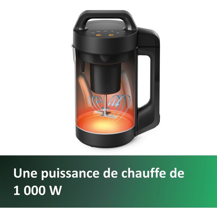 PHILIPS Heated Soup Blender - 1000W - 2 L Bowl - HR2203/80
