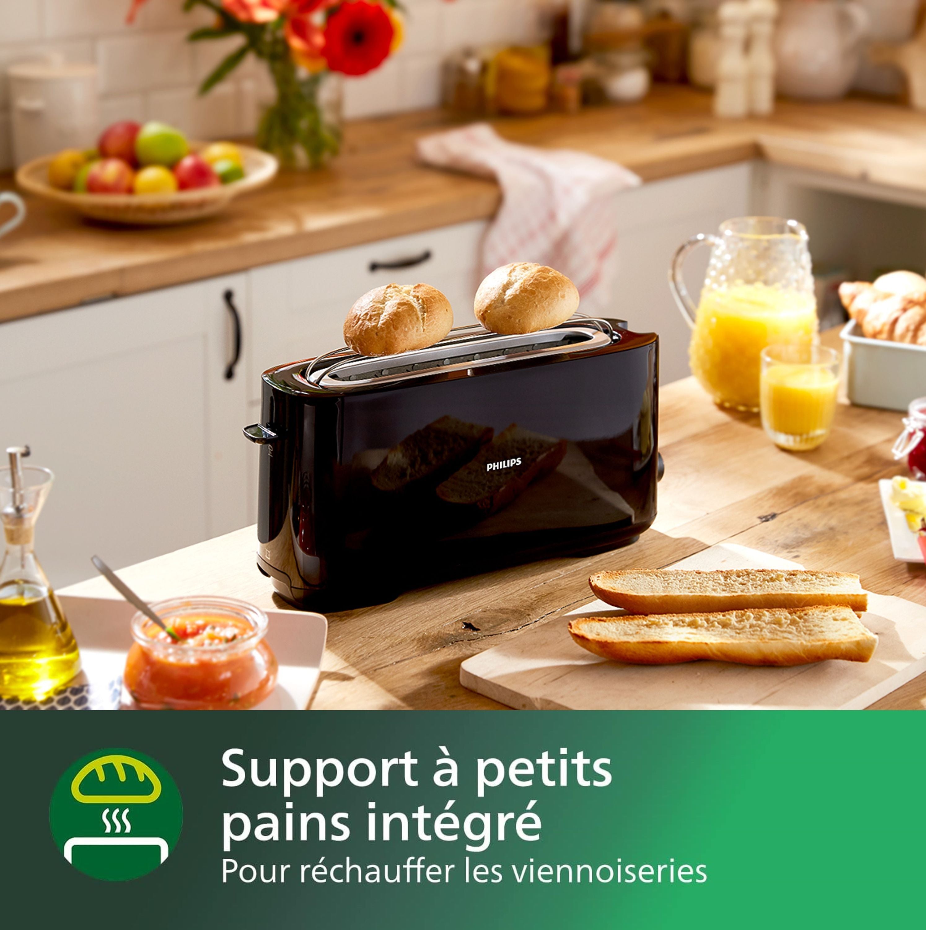 PHILIPS HD2590/90 Daily Breakfast Collection Toaster - Black