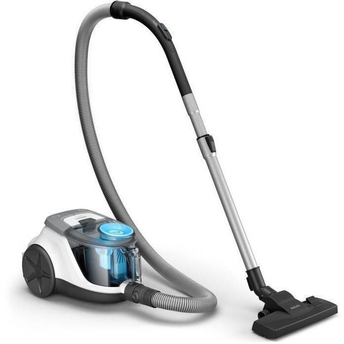 PHILIPS Bagless Vacuum Cleaner - XB2122/09 - 2000 Series - 850W - 77dB - White/Blue