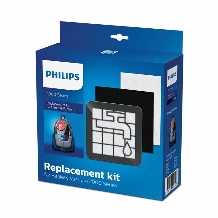 PHILIPS HEPA Filter Kit for Vacuum Cleaner - XV1220/01 - Compatible with 2000 Series