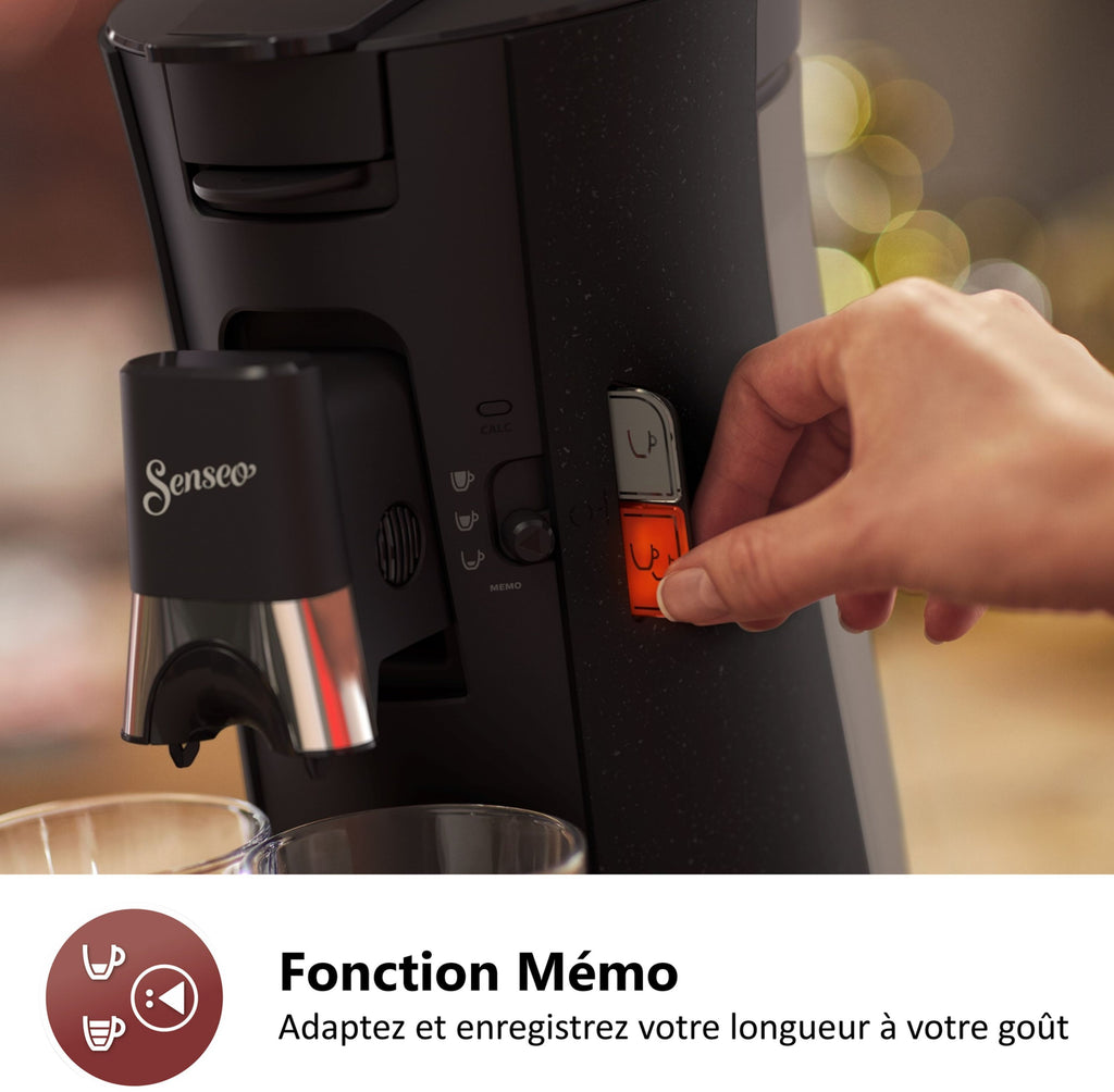 PHILIPS Pod Coffee Maker - SENSEO - CSA240/21 - Select - Black