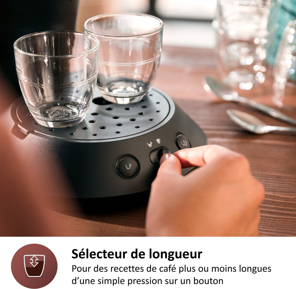 PHILIPS Pod Coffee Maker - SENSEO - CSA210/61 - Original Plus - Intense Black