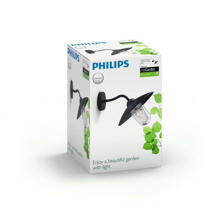PHILIPS Outdoor Wall Light - Hammock - Black