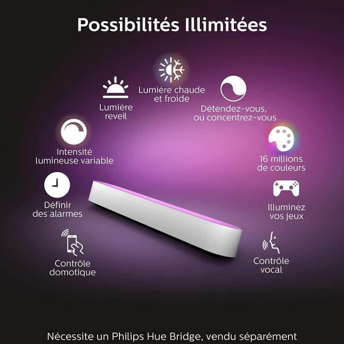 Philips Hue Play Pack Smart Lamp x1 - White