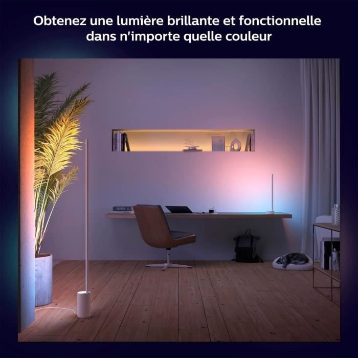 Philips Hue White and Color Ambiance Table Lamp - Energy Efficient, Alexa Compatible