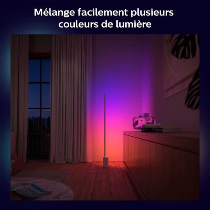 Philips Hue White and Color Ambiance Table Lamp - Energy Efficient, Alexa Compatible