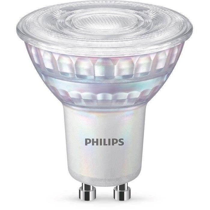 PHILIPS LED Bulb Equivalent 50W - GU10 - Dimmable - Glass