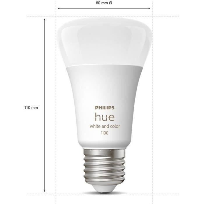 Philips Hue White and Color Ambiance Starter Kit, 2 E27 Bulbs, 75W, Bluetooth