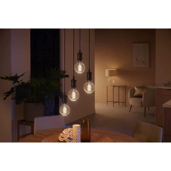 Philips Hue White Ambiance E27 Filament G93 Globe Smart LED Bulb - Bluetooth - Works with Alexa, Google and HomeKit