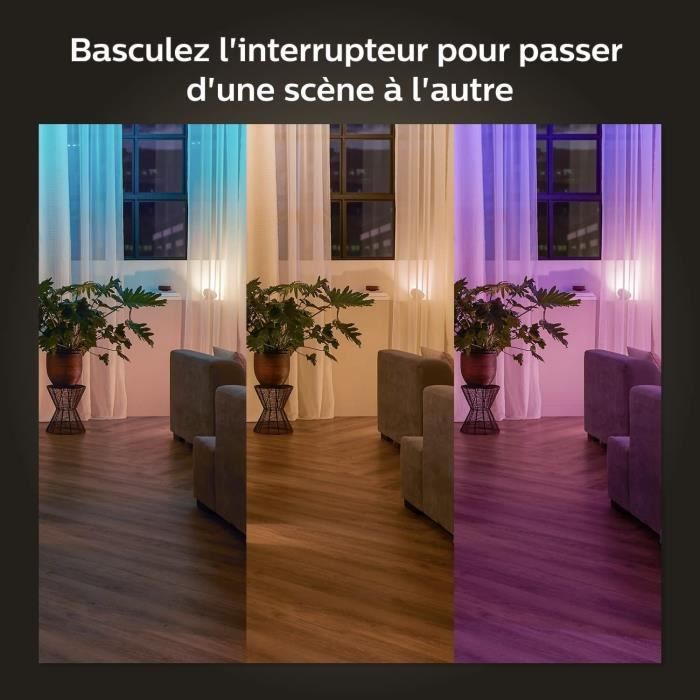 Philips Hue Wall Switch Module - Pack of 2 - White - Alexa Compatible