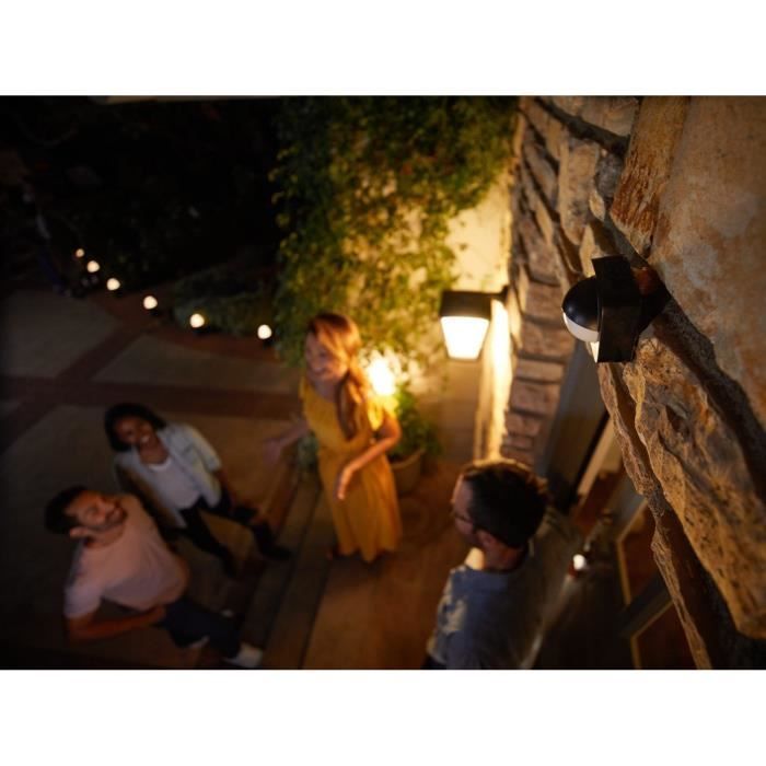 Philips Hue Outdoor Motion Detector - Black - Alexa - 160° Detection Angle