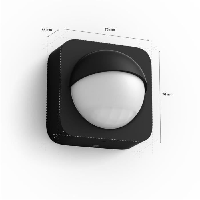 Philips Hue Outdoor Motion Detector - Black - Alexa - 160° Detection Angle