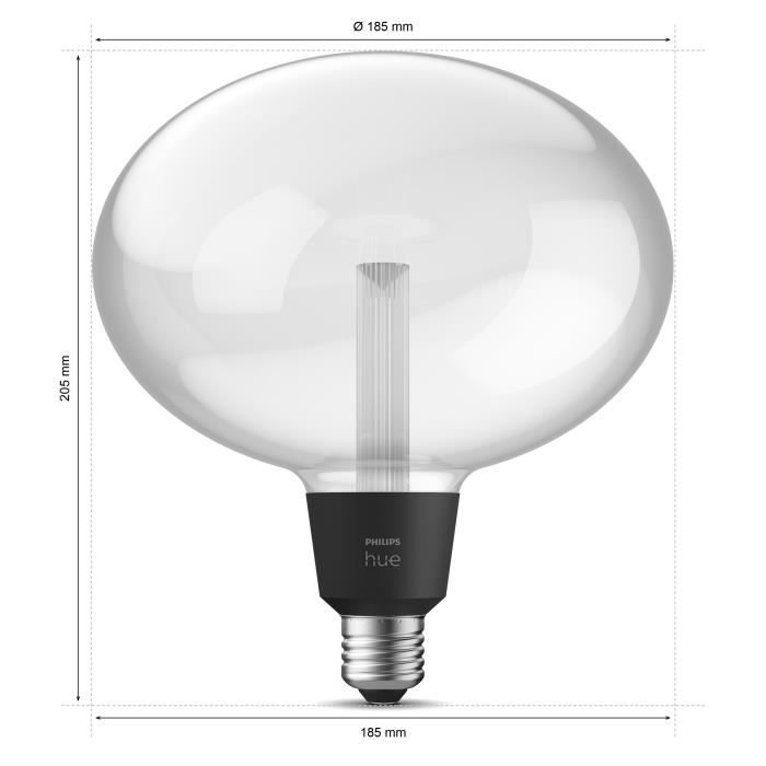 Philips Hue White and Color Smart Bulbs, Deco Ellipse E27