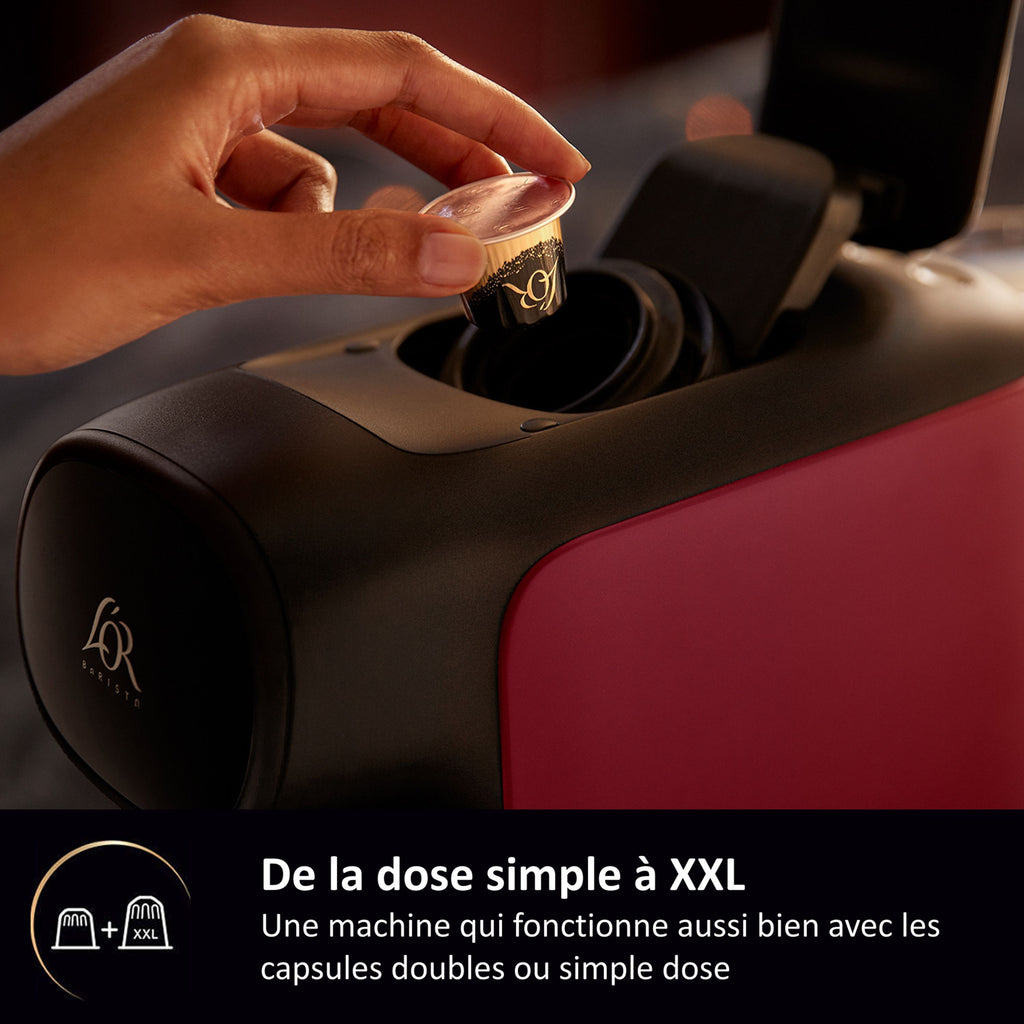 PHILIPS L'OR BARISTA Capsule Coffee Machine - LM9012/50 - Sublime - Red