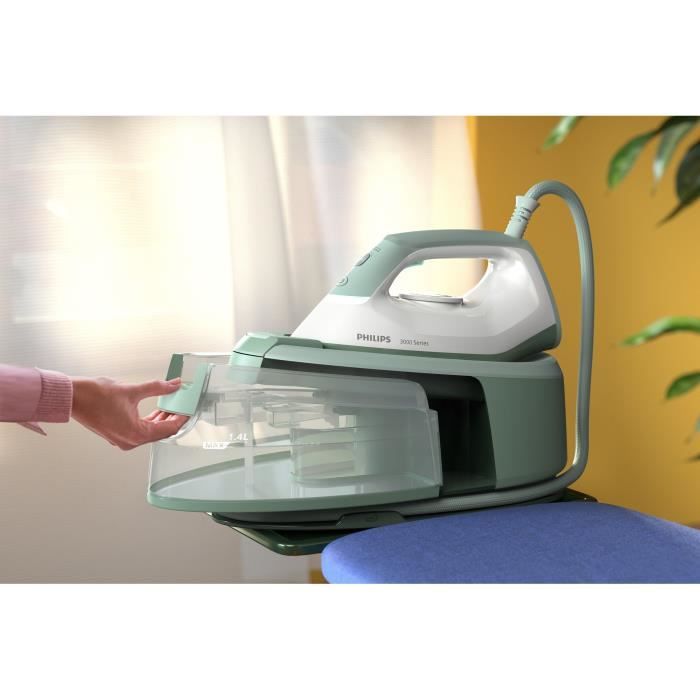 PHILIPS Steam Generator Iron - 3000 Series - 6 bar - 1.4 L - Green PSG3010/70