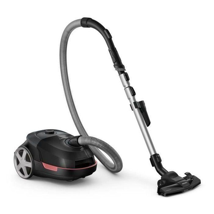 PHILIPS XD5123/10 Bagged Vacuum Cleaner - 5000 Series - 900W - 77dB - Deep Black