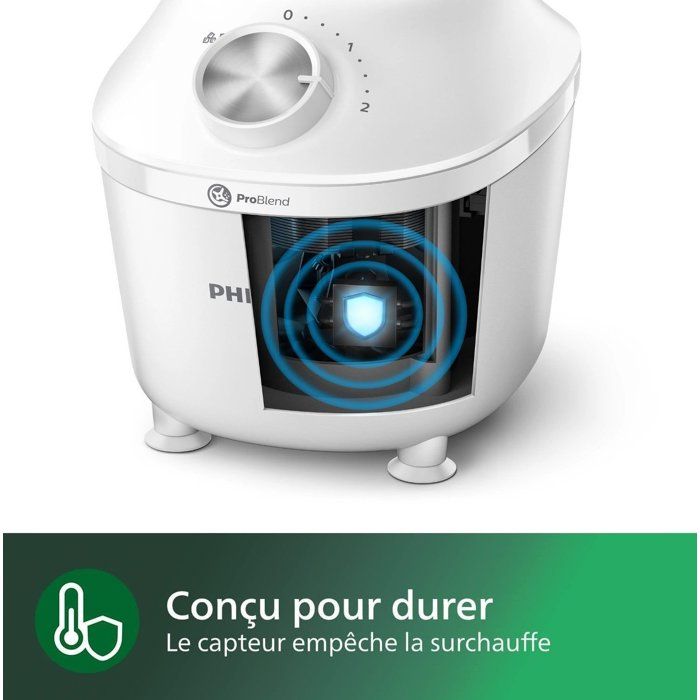 PHILIPS Blender - HR2291/20 - 3000 Series - 600 W - 2 L - White