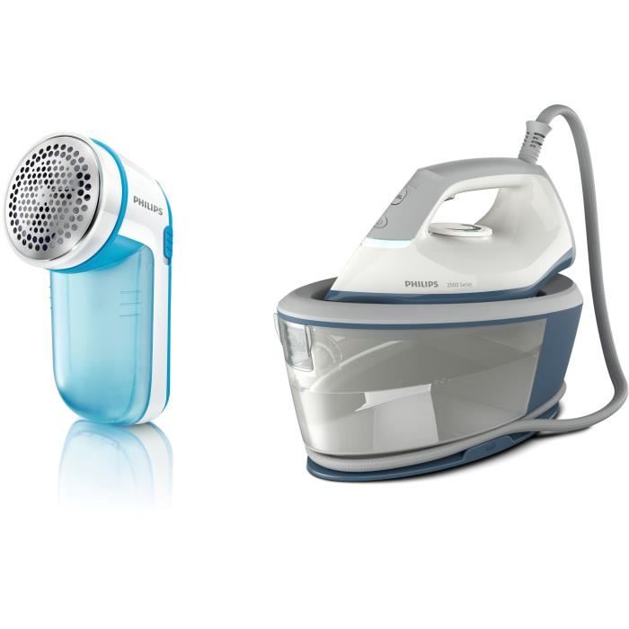 PHILIPS Steam Generator Iron - BXA0019/00 - 2000 Series - 6 bars - 1.4 L - Blue/White
