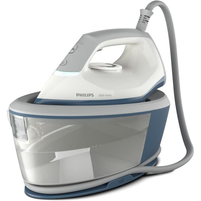 PHILIPS Steam Generator Iron - BXA0019/00 - 2000 Series - 6 bars - 1.4 L - Blue/White