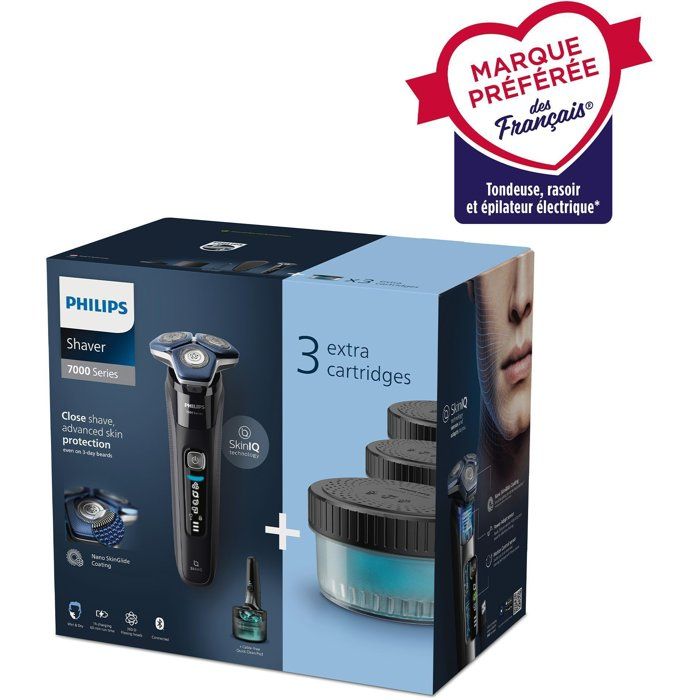 PHILIPS Electric Shaver - S7886/63 - Series 7000 - Wet&Dry Technology - 60 Min Battery Life