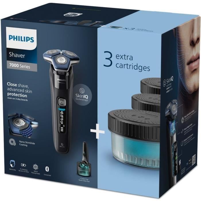 PHILIPS Electric Shaver - S7886/63 - Series 7000 - Wet&Dry Technology - 60 Min Battery Life