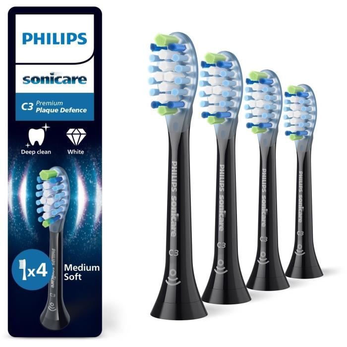 PHILIPS Brush Heads Pack of 4 - HX9044/88 - C3 Black