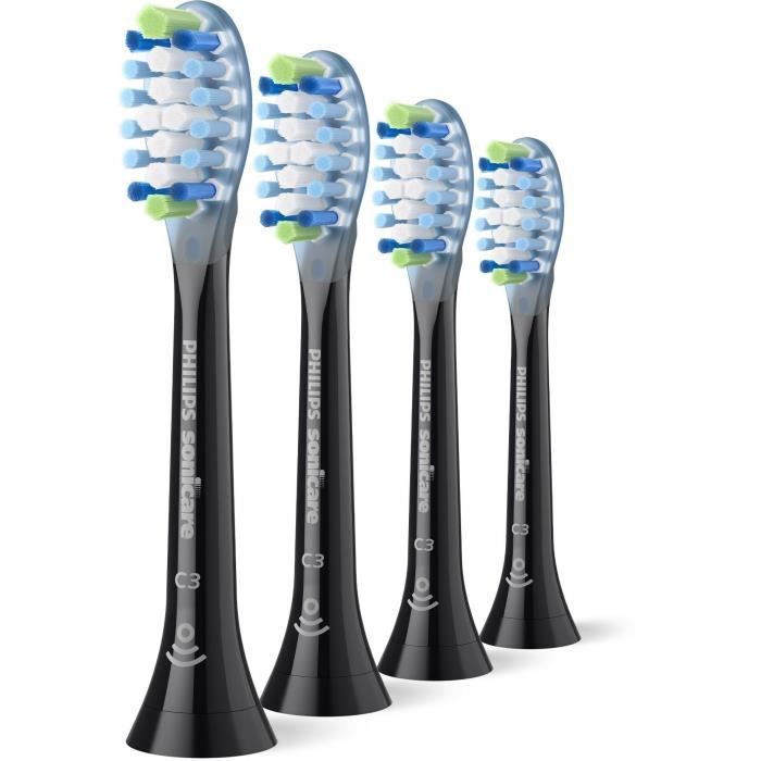 PHILIPS Brush Heads Pack of 4 - HX9044/88 - C3 Black