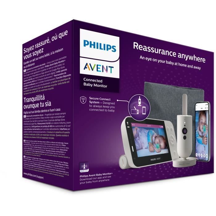 Philips Avent Connected Video Monitor - SCD953/26 - Silk White