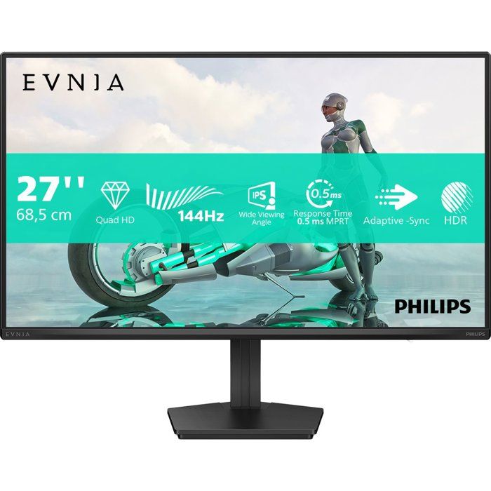 PHILIPS Gaming Monitor - 27" - QHD - 144Hz - IPS Panel - 0.5ms - 27M2N3500NF/00 5ms