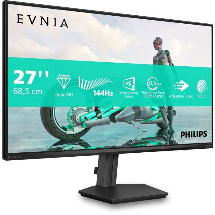 PHILIPS Gaming Monitor - 27" - QHD - 144Hz - IPS Panel - 0.5ms - 27M2N3500NF/00 5ms