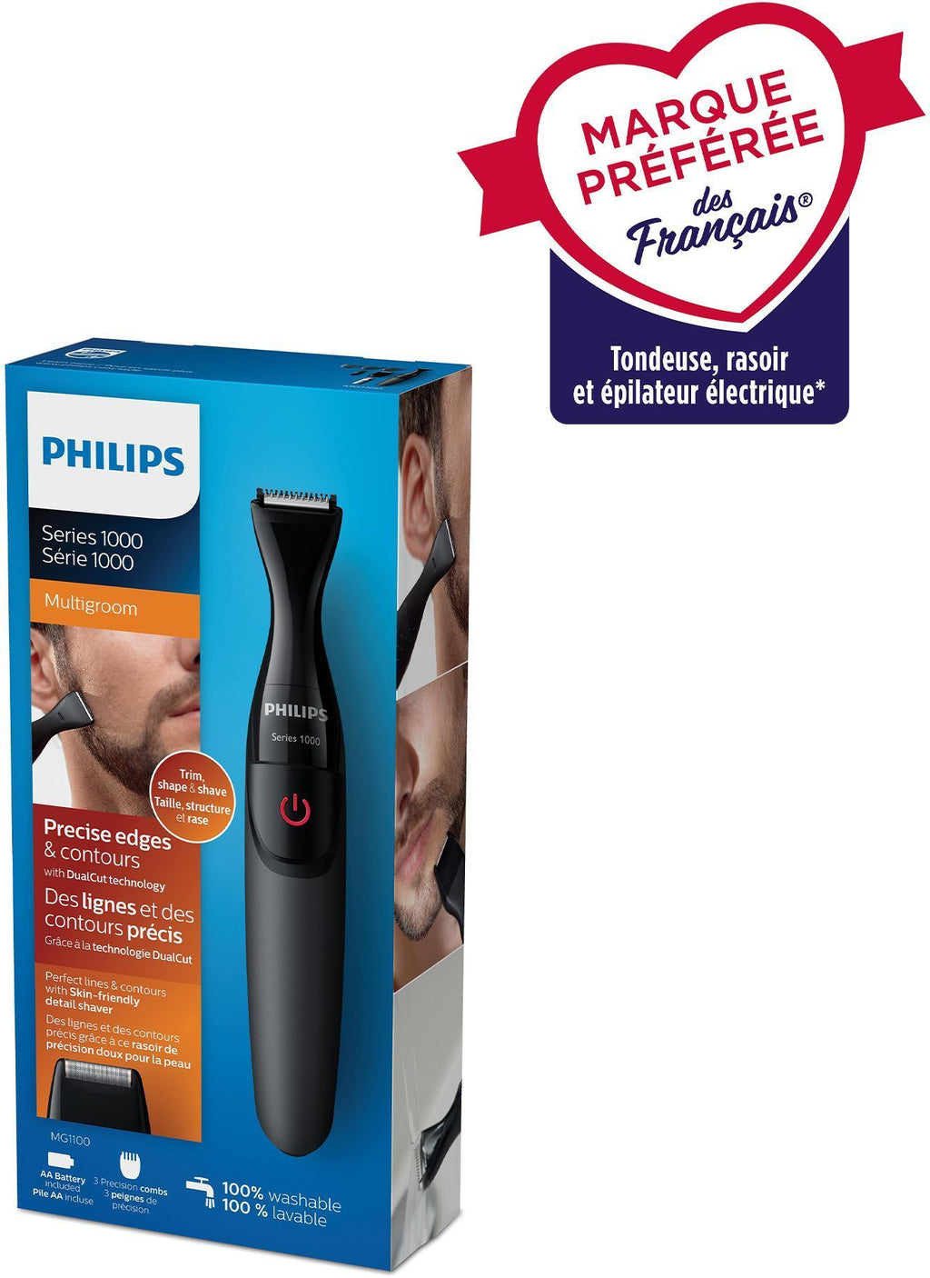 PHILIPS Precision Trimmer - MG1100/16 - 1000 Series