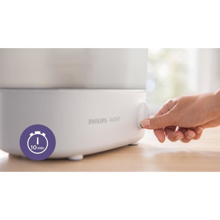 Sterilizer - PHILIPS AVENT - 4-in-1 Steam - White - Sterilizes in 6 min