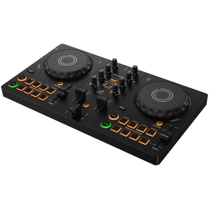 Pioneer DJ DDJ-FLX2 Mixer, USB-C Connectivity, Lightweight 1.2 kg, Smart Features