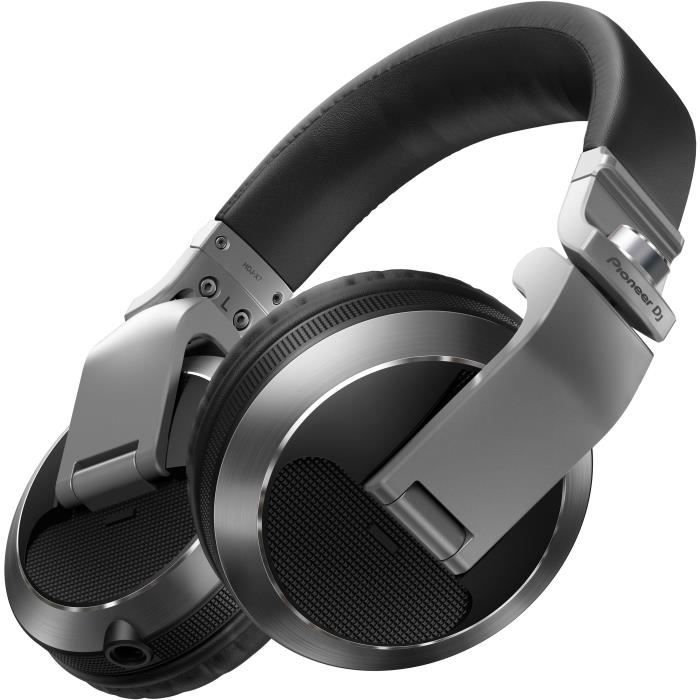 Pioneer DJ Wired Headphones - HDJ-X7-S - Silver - Weatherproof