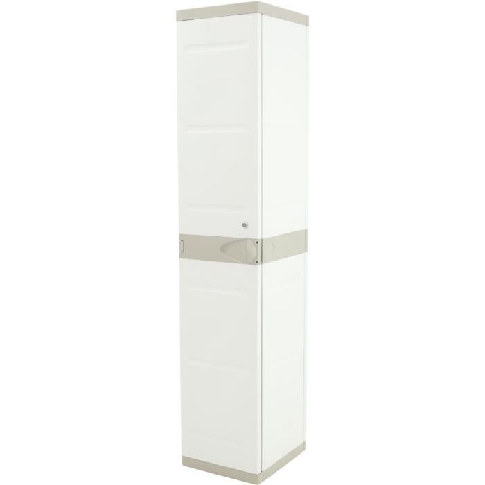 PLASTIKEN High Wardrobe - 1 Door - 35 cm - White