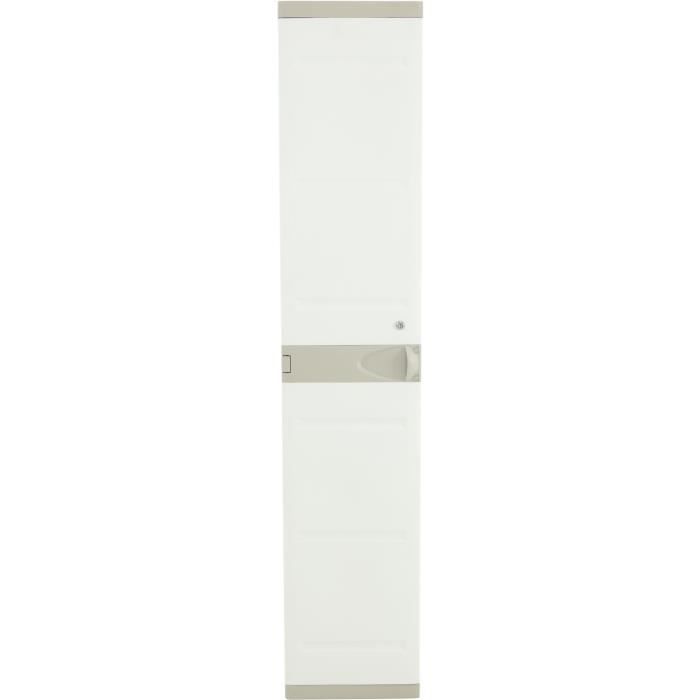 PLASTIKEN High Wardrobe - 1 Door - 35 cm - White