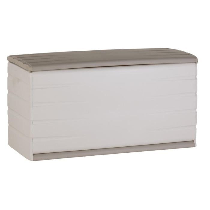 PLASTIKEN 350 L Indoor/Outdoor Storage Box - Lockable with Wheels - Beige