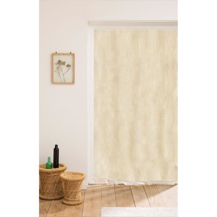 Ecru Woven Marseilles Curtain - 225 x 140 cm - TOISON D'OR