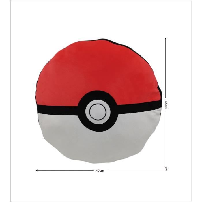 Pokémon Premium Round Cushion Poké Ball, Microfiber, 40 cm