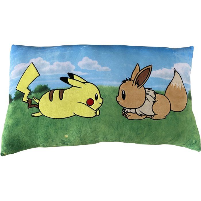 Pokémon Premium Cushion Pikachu & Eevee, Microfiber, 60 cm