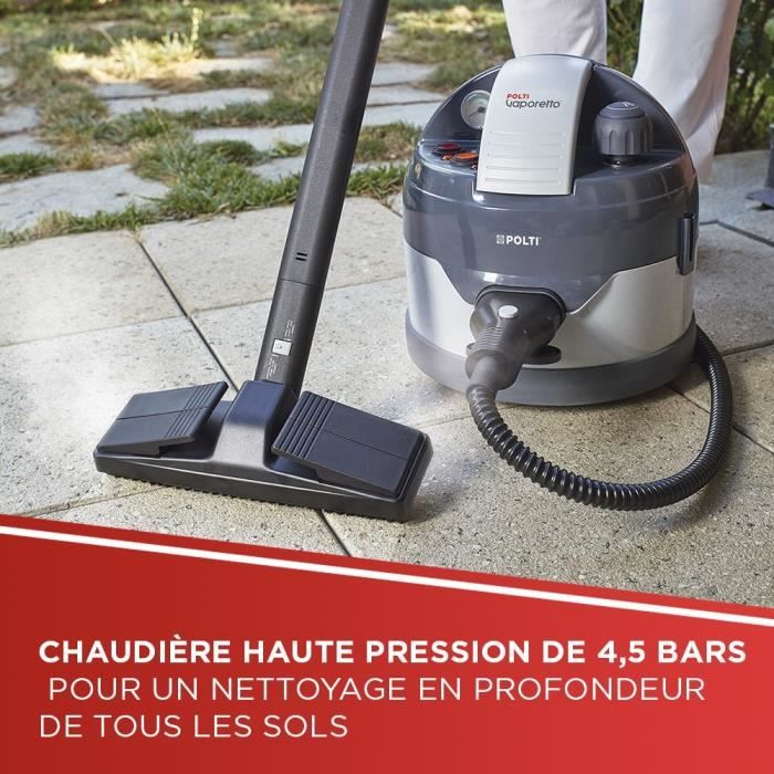 POLTI VAPORETTO ECO PRO 3.0 Steam Cleaner - 4.5 BAR - 2000W - 2 L - 9 Accessories