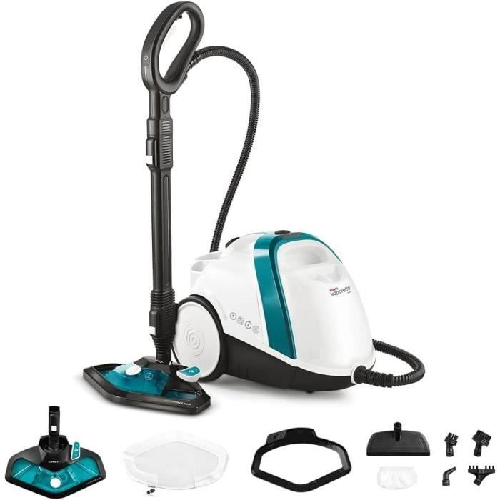POLTI VAPORETTO SMART 100 T Steam Cleaner - 1500W - 4 BAR - 110 g/min - 9 Accessories 110g/min